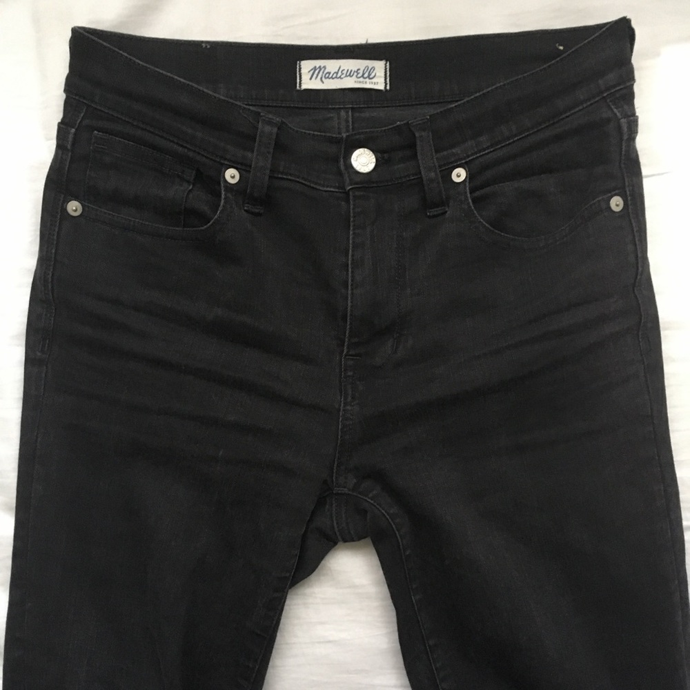 Madewell High Rise Skinny Skinny Black Jeans